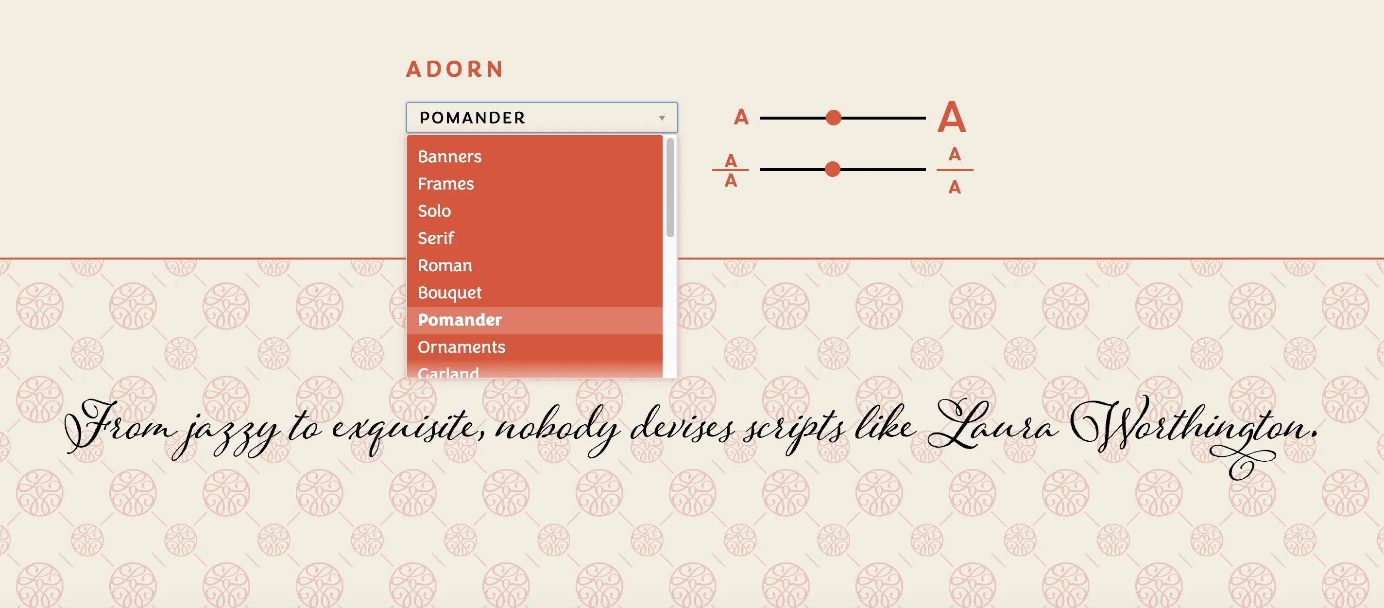 Type Tester style selector