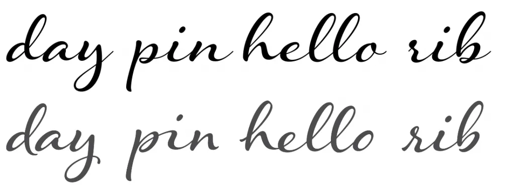 contextual alternates_drop